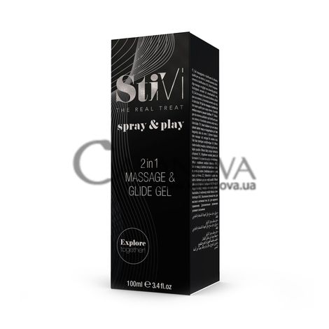 Основное фото Средство для секса и массажа Hot StiVi Spray-And-Play 2in1 Massage and Glide Gel 100 мл