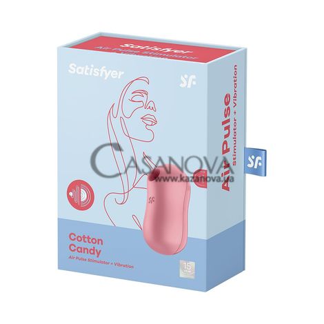 Основное фото Вакуумный вибратор Satisfyer Cotton Candy малиновый 8,6 см