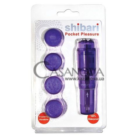 Основное фото Вибромассажёр Shibari Pocket Pleasure фиолетовый 10,5 см