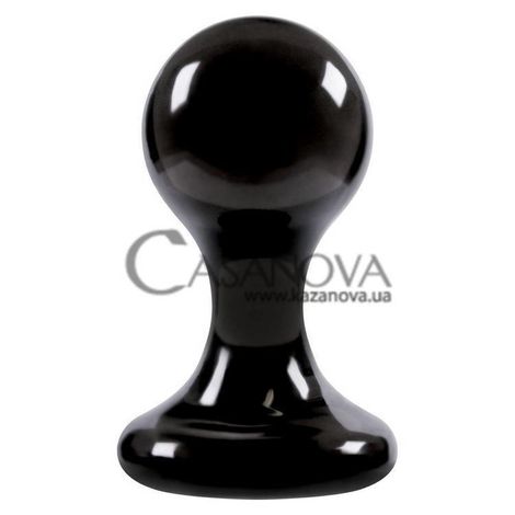 Основное фото Анальная пробка на присоске Luna Balls Medium чёрная 8,2 см