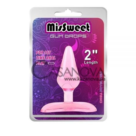 Основне фото Анальна пробка MisSweet Gum Drops рожева 6,6 см