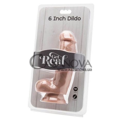 Основне фото Фалоімітатор Get Real 6 Inch Dildo тілесний 17 см