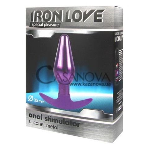 Основне фото Анальна пробка Iron Love IL-28004-VLT фіолетова 10,9 см