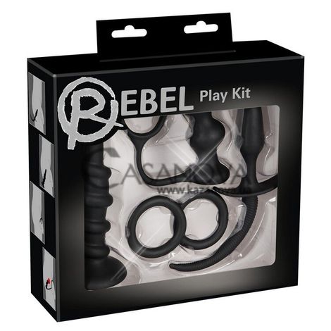 Основное фото Набор анальных стимуляторов для мужчин Rebel Play Kit чёрный