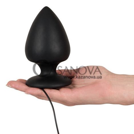 Основное фото Анальная пробка с вибрацией Black Velvets Vibrating Plug чёрная 13 см