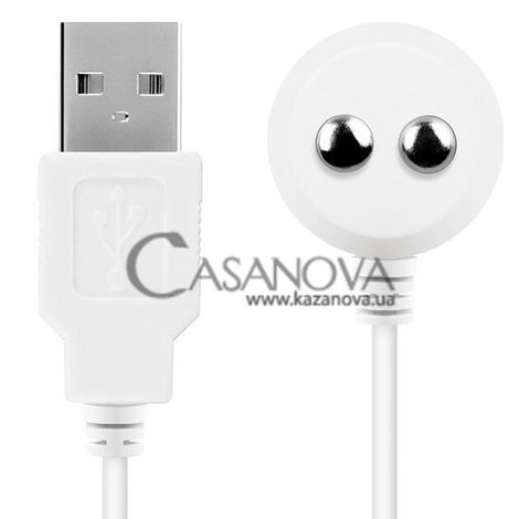 Основне фото Магнітний зарядний кабель USB Satisfyer USB Charging Cable білий 110 см