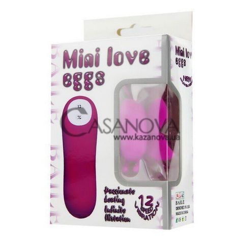 Основное фото Вибратор-бабочка Mini Love Eggs BI-014143 розовый