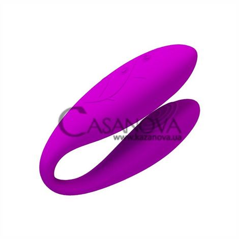 Основное фото Вибратор для двоих Pretty Love Chad пурпурный 9,5 см