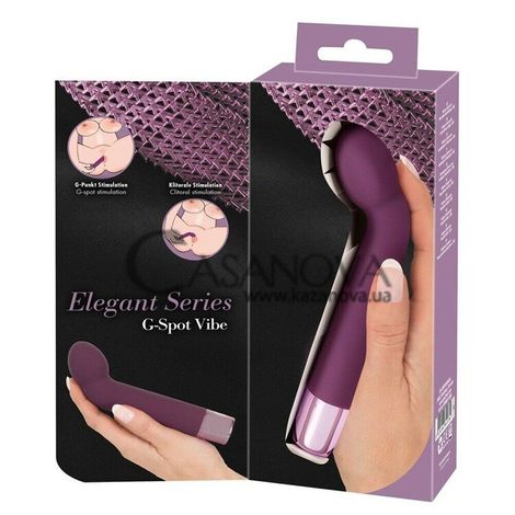 Основное фото Вибратор для точки G Elegant Series G-Spot Vibe пурпурный 16 см