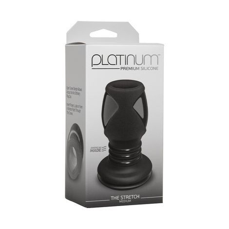 Основное фото Анальный тоннель Platinum The Stretch Medium чёрный 10,6 см