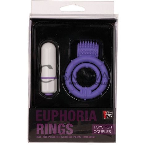 Основное фото Двойной виброкольцо Euphoria Rings фиолетовое