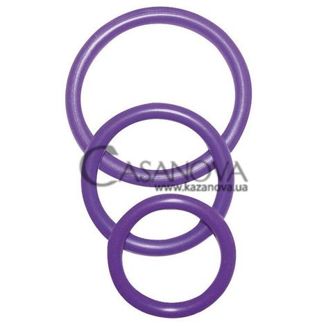 Основное фото Эрекционные кольца Cock & Ball Rings фиолетовые