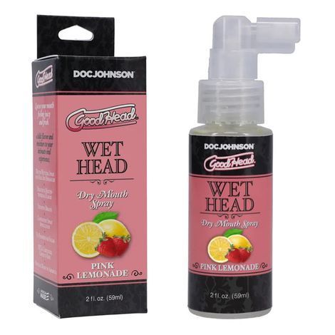Основное фото Спрей для глубокого орального секса "Лимон с клубникой" Doc Johnson Good Head Juicy Head Dry Mouth Spray Pink Lemonade 59 мл