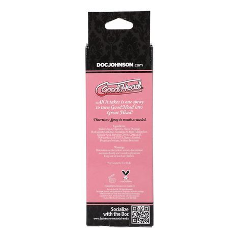 Основное фото Спрей для глубокого орального секса "Лимон с клубникой" Doc Johnson Good Head Juicy Head Dry Mouth Spray Pink Lemonade 59 мл