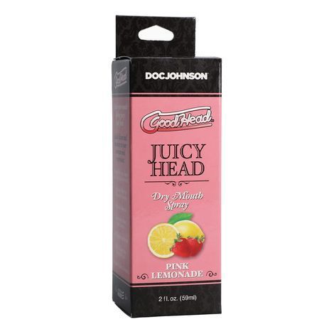 Основное фото Спрей для глубокого орального секса "Лимон с клубникой" Doc Johnson Good Head Juicy Head Dry Mouth Spray Pink Lemonade 59 мл