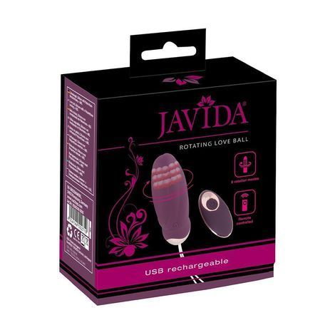 Основное фото Виброяйцо с ротацией You2Toys Javida Rotating Love Ball бордовое 18,5 см