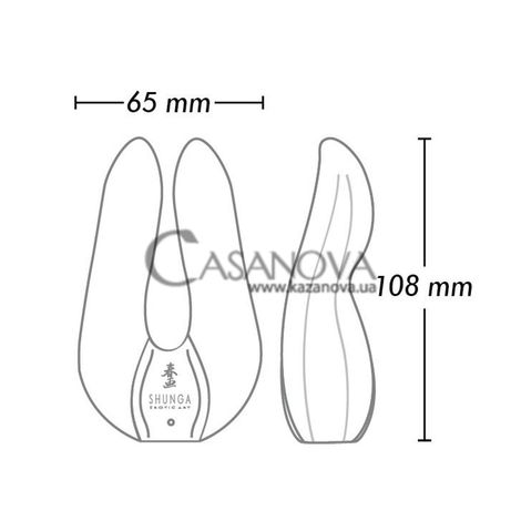 Основне фото Вібратор для клітора Shunga Aiko малиновий 10,8 см