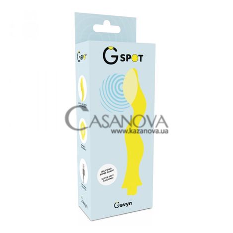 Основное фото Вибратор для точки G G-Spot Gavyn жёлтый 20 см