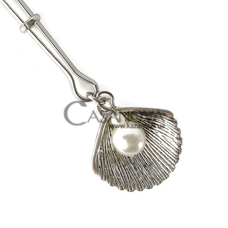 Основное фото Зажим для клитора Art Of Sex Clit Clamp Silver Pearl серебристый с чёрным