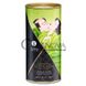 Додаткове фото Їстівна зігрівальна олія Shunga Warming Oil Huile Chauffante Midnight Sorbet зелений чай 100 мл