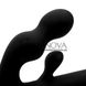 Дополнительное фото Безремневой страпон с вибрацией Strap U Tri-Volver чёрный 21,5 см