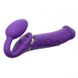 Дополнительное фото Безремневой страпон с вибрацией Strap-On-Me Vibrating Bendable Strap-On XL фиолетовый 15,8 см