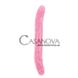 Додаткове фото Двосторонній фалоімітатор Hi-Rubber Born To Create Pleasure 12,8 Inch рожевий 32,5 см