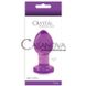 Дополнительное фото Анальная пробка Crystal Premium Glass Medium фиолетовая 8 см