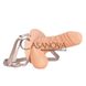Додаткове фото Порожнистий страпон Solid Extender Strap-On тілесний 15,5 см