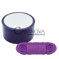 Основне фото Набір для бондажу BondX Bondage Ribbon & Love Rope фіолетовий