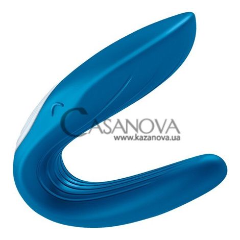 Основное фото Вибратор для двоих Partner Double Whale синий 9 см