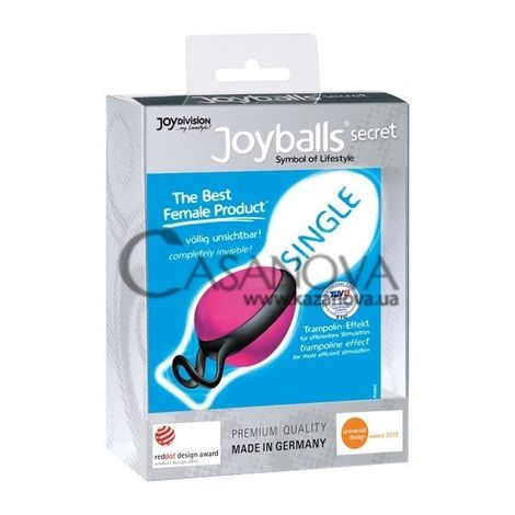 Основное фото Вагинальный шарик Joyballs Secret Single розовый