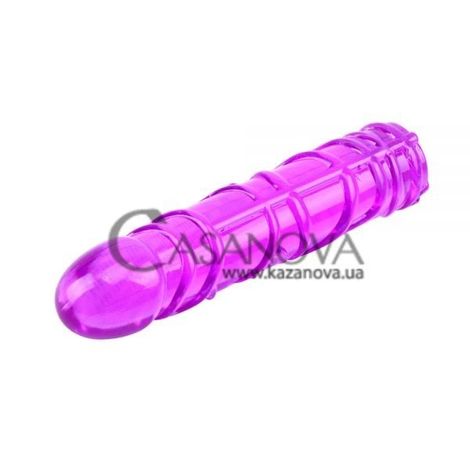Основное фото Фаллоимитатор Hi-Basic Vivid Jelly Dildo фиолетовый 19,2 см