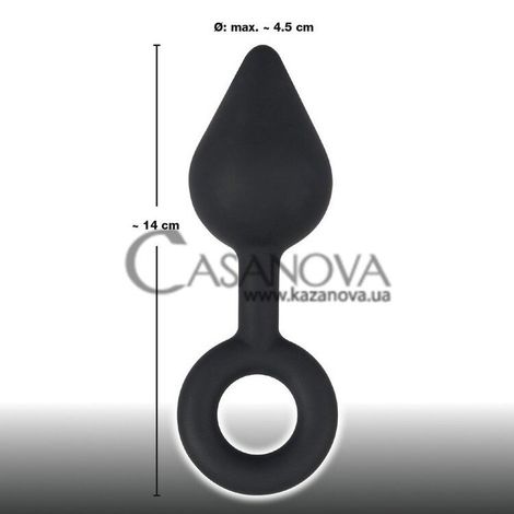 Основное фото Анальная пробка Black Velvets Plug чёрная 14 см