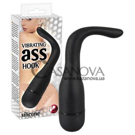 Основное фото Анальный вибратор Vibrating Ass Hook чёрный 21 см