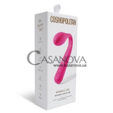 Основное фото Гибкий вибратор для точки G Cosmopolitan Bendable Love розовый 19,3 см