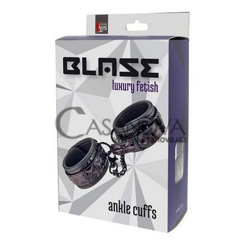 Основное фото Оковы на ноги Blaze Ankle Cuffs фиолетовые с чёрным