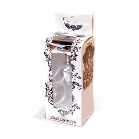 Основное фото Анальная пробка Boss of Toys Boss Series Exclusivity Jewellery Silver Plug S BS6400013 серебристая с чёрным камнем 7 см