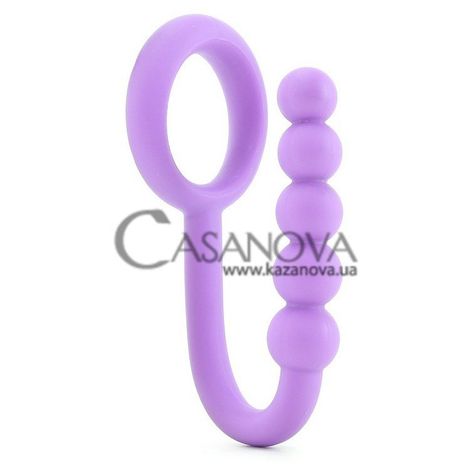 Основное фото Анальный стимулятор с кольцом Ball Cinch With Anal Bead фиолетовый 15 см