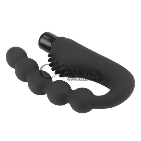 Основное фото Анальный стимулятор с вибрацией LoveToy Silicone Power Beads Stimulator чёрный 21,6 см
