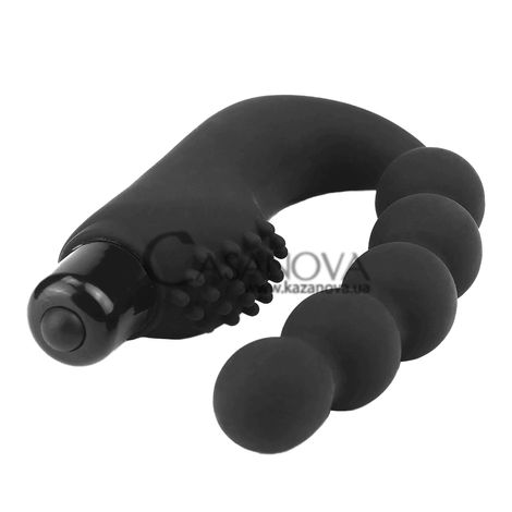 Основне фото Анальний стимулятор із вібрацією LoveToy Silicone Power Beads Stimulator чорний 21,6 см