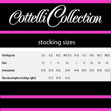 Основное фото Чулки Cottelli Collection 2520036 L чёрные