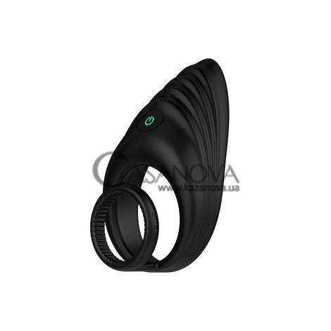 Основне фото Подвійне ерекційне віброкільце Nexus Enhance Vibrating Cock and Ball Ring чорне 10,5 см