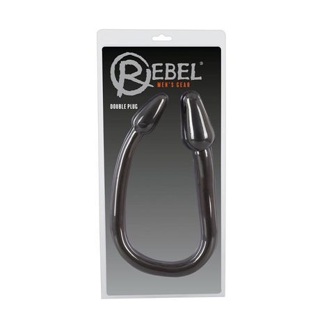 Основное фото Двухсторонняя анальная пробка Rebel Men's Gear Double Plug чёрная 78 см