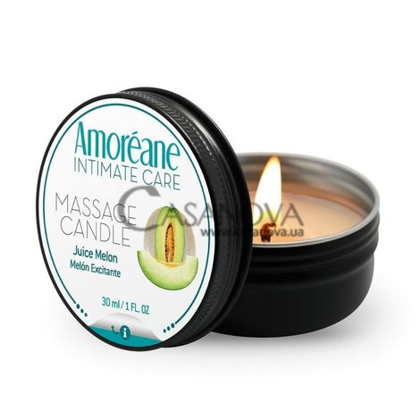 Основне фото Масажна свічка Amoreane Intimate Care Massage Candle Juice Melon диня 30 мл