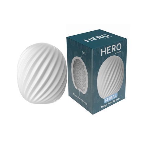 Основное фото Мастурбатор-яйцо ToyJoy Hero Mini Spiral белый