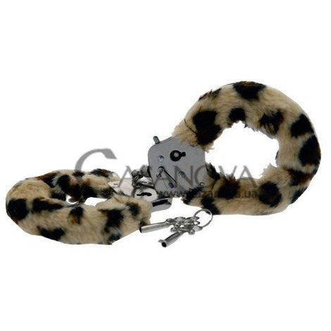 Основне фото Наручники з плюшем Furry Fun Cuffs леопардові