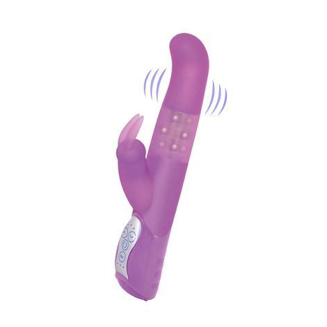 Основное фото Rabbit-вибратор с вращающимися шариками Seven Creations Rabbit G Spot фиолетовый 26 см