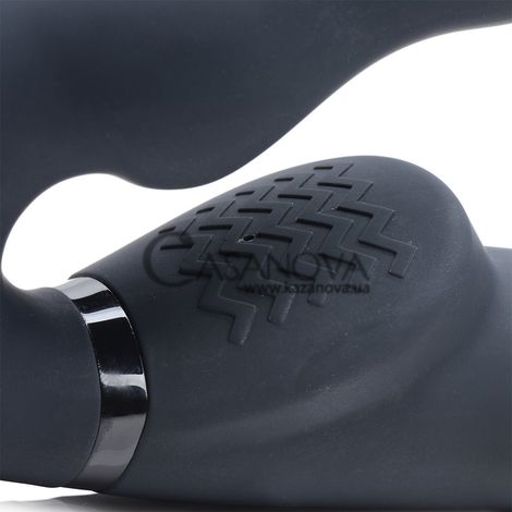 Основное фото Страпон надувной с вибрацией Xr Brands Strap U Ergo-Fit Twist чёрный 23,9 см