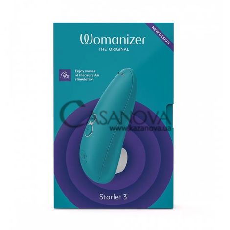 Основное фото Вакуумный клиторальный стимулятор Womanizer Starlet 3 бирюзовый 11,7 см